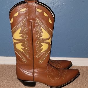 Hand Built Rancho Loco Butterfly Cowboy Boots Size 10